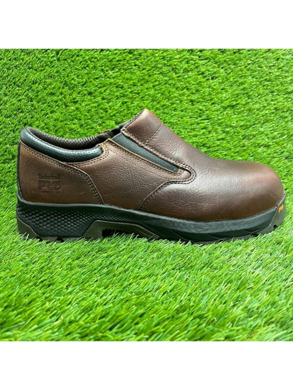 Timberland PRO TiTAN EV Mens Size 11E Brown Composite Toe Slip-On Work Shoes